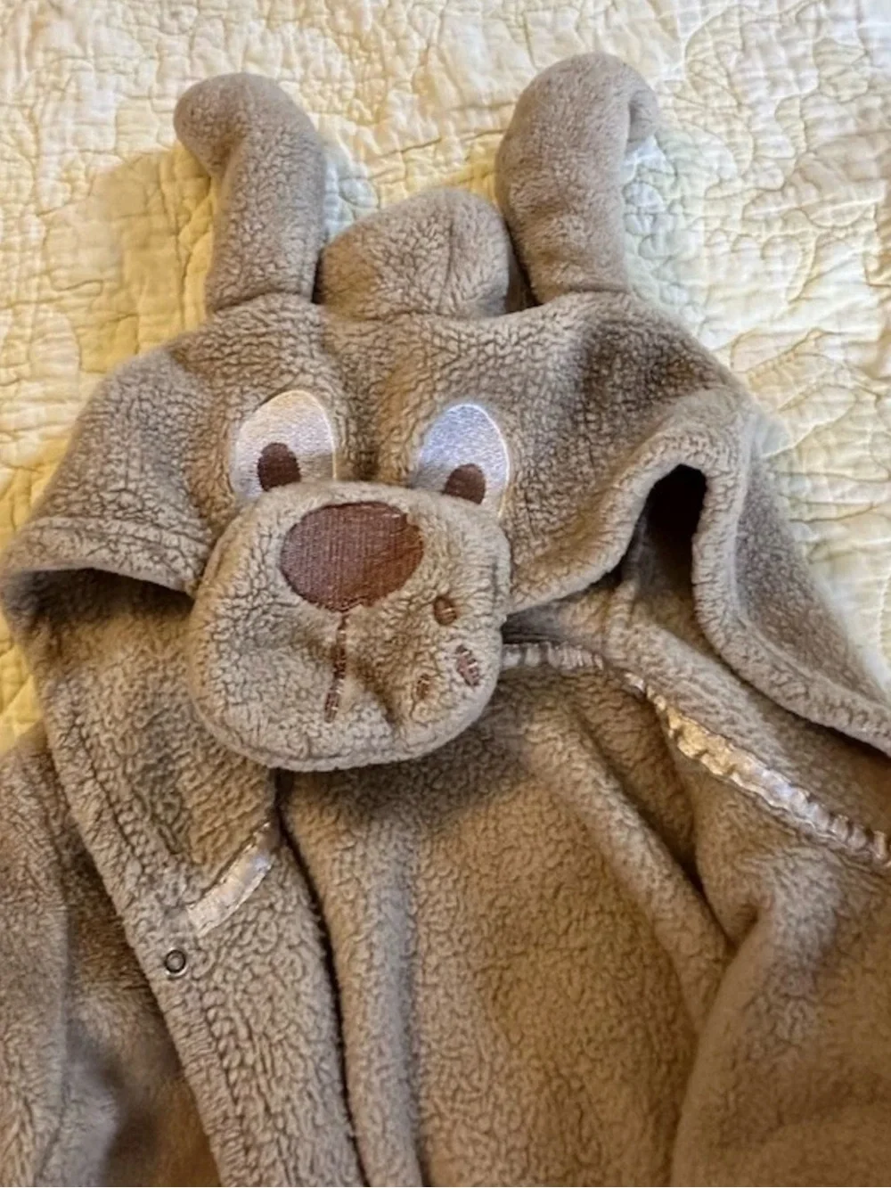 Children's Bear Hooded Bath Robe - Brown